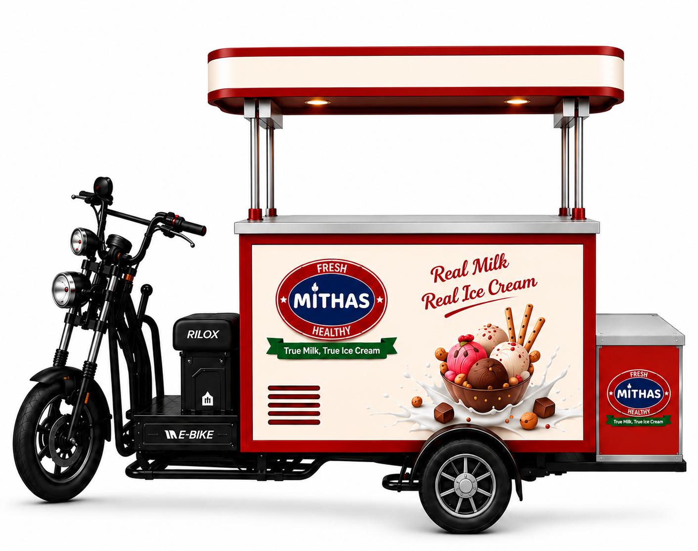 Mithas Premium Ice Cream Parlour on E-Bike — Happiness on Wheels