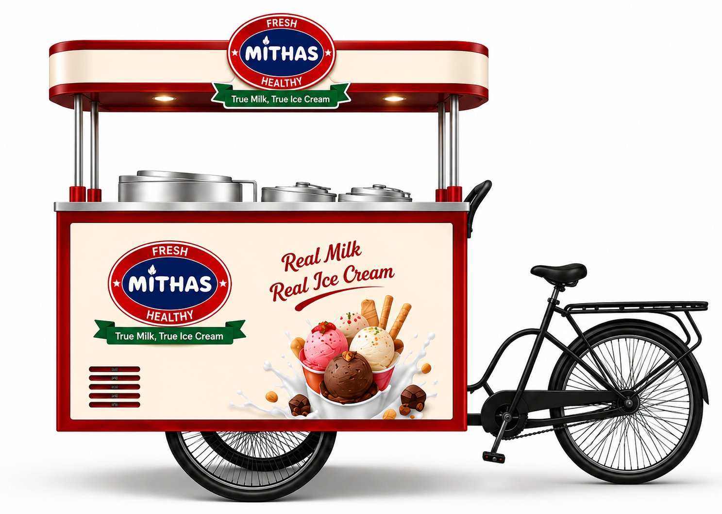 Mithas Premium Ice Cream Parlour on Cycle — Happiness on Wheels